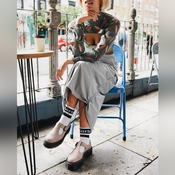 DR. MARTENS BETHAN PISA LEATHER PLATFORM MARY JANE SHOES - Picture 1 of 8